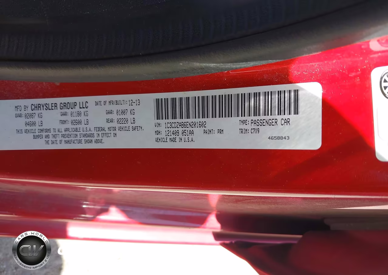 2014 Dodge Avenger Se VIN:1C3CDZAB6EN201602 - 9