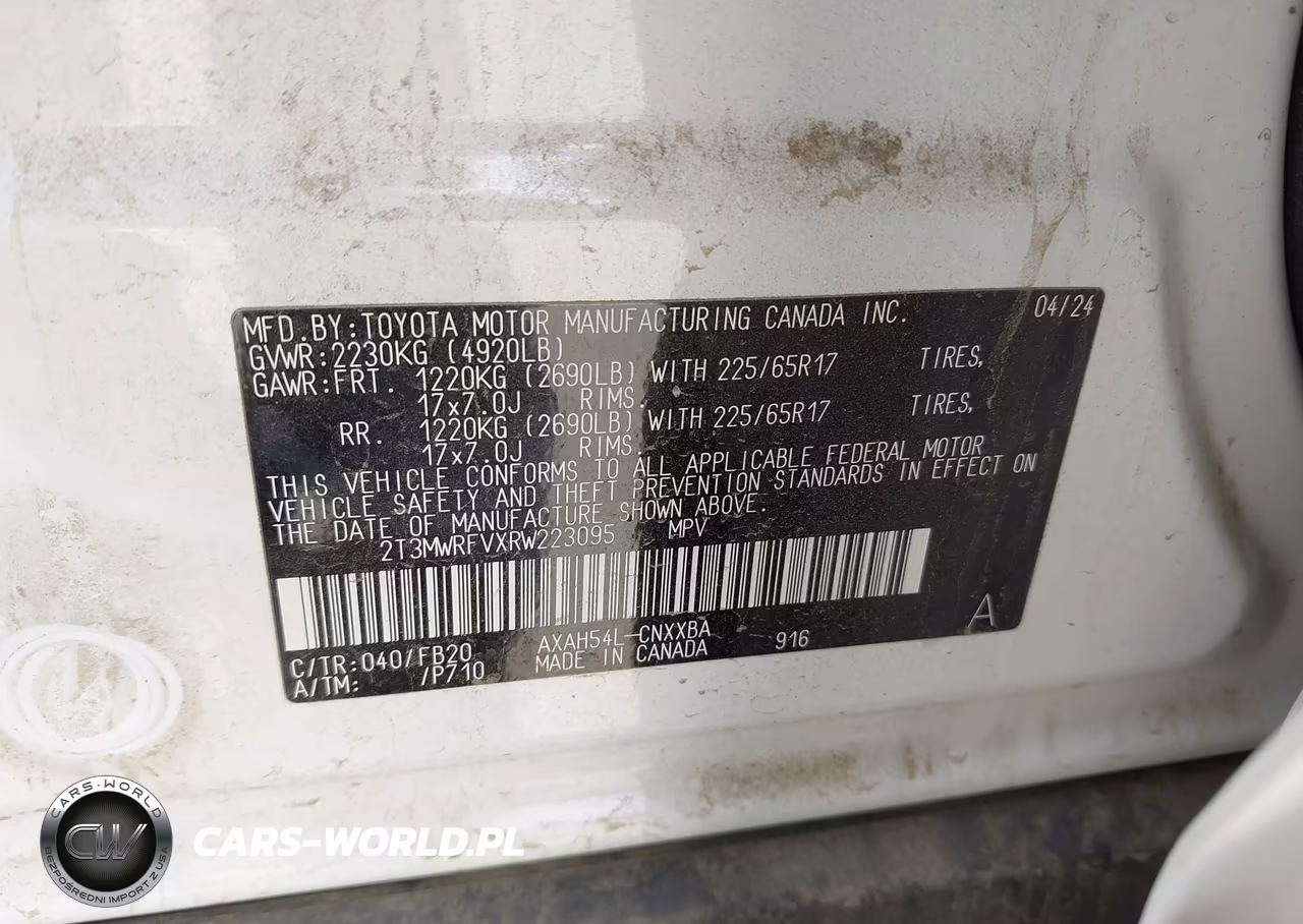 2024 Toyota Rav4 Hybrid Le VIN:2T3MWRFVXRW223095 - 9