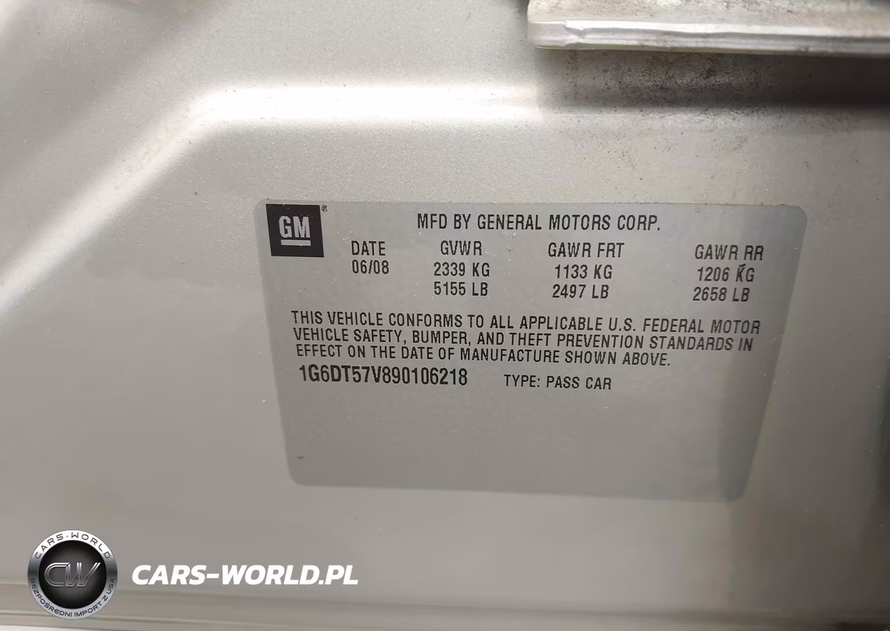 2009 Cadillac Cts Standard VIN:1G6DT57V890106218 - 9