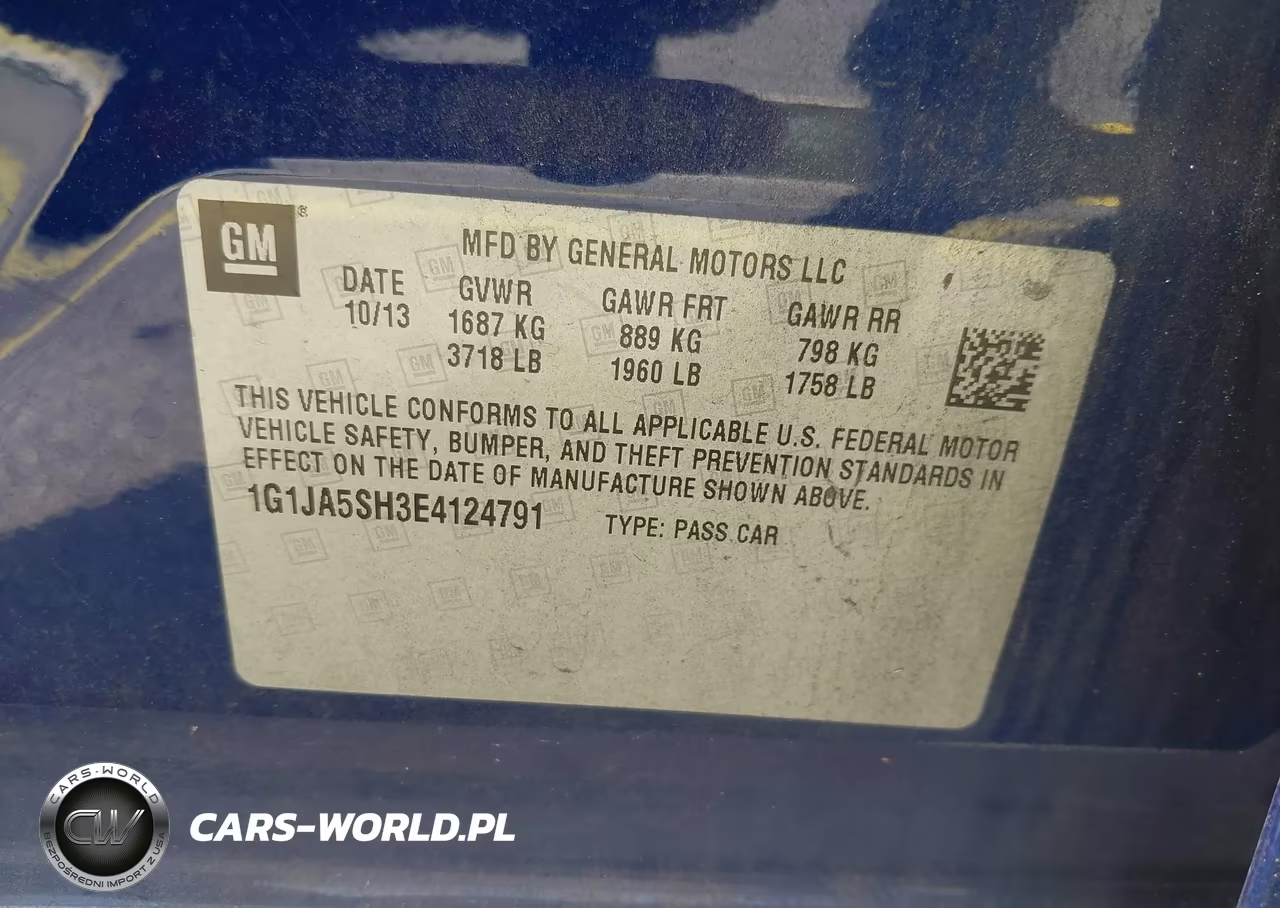 2014 Chevrolet Sonic Ls Auto VIN:1G1JA5SH3E4124791 - 9