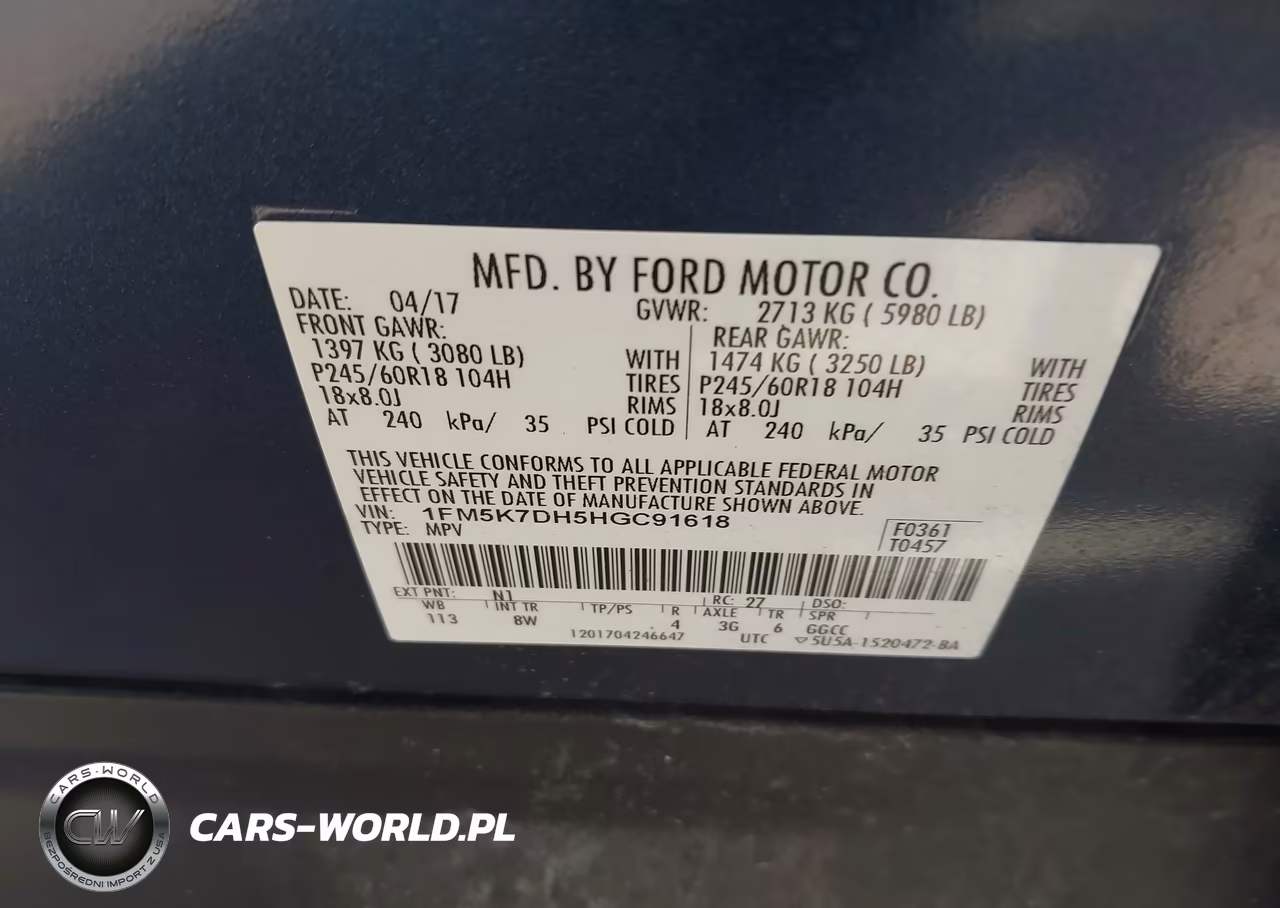 2017 Ford Explorer Xlt VIN:1FM5K7DH5HGC91618 - 9