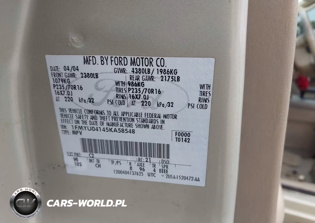 2005 Ford Escape Limited VIN:1FMYU04145KA58548 - 9