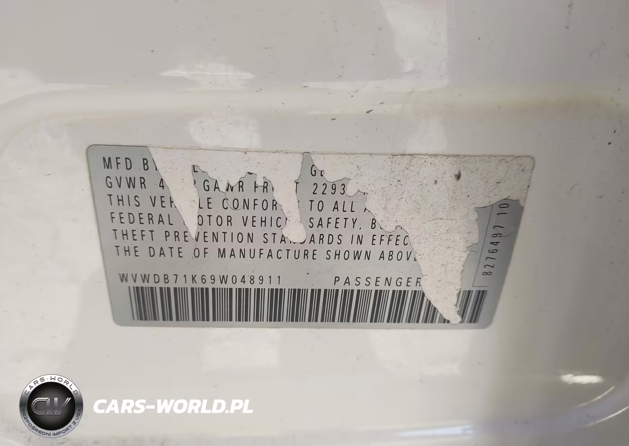 2009 Volkswagen Rabbit S VIN:WVWDB71K69W048911 - 9
