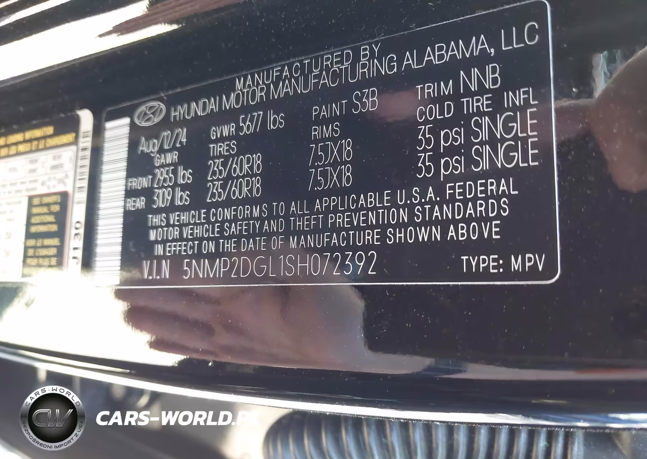 2025 Hyundai Santa Fe Sel VIN:5NMP2DGL1SH072392 - 9