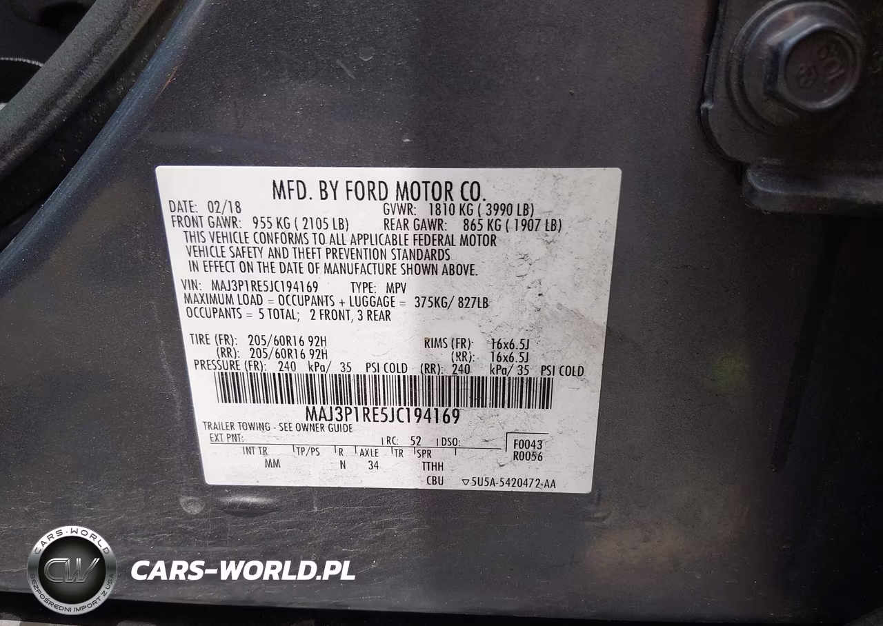 2018 Ford Ecosport S VIN:MAJ3P1RE5JC194169 - 9