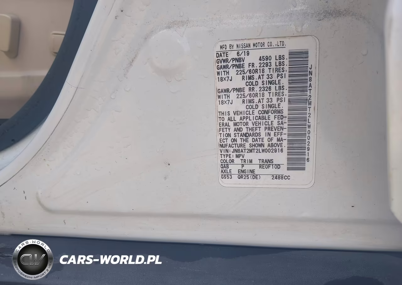 2020 Nissan Rogue Sv Fwd VIN:JN8AT2MT2LW002916 - 9