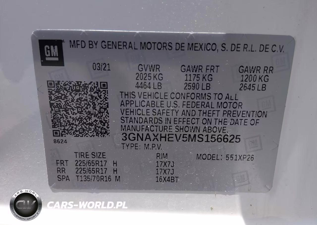 2021 Chevrolet Equinox Fwd Ls VIN:3GNAXHEV5MS156625 - 9