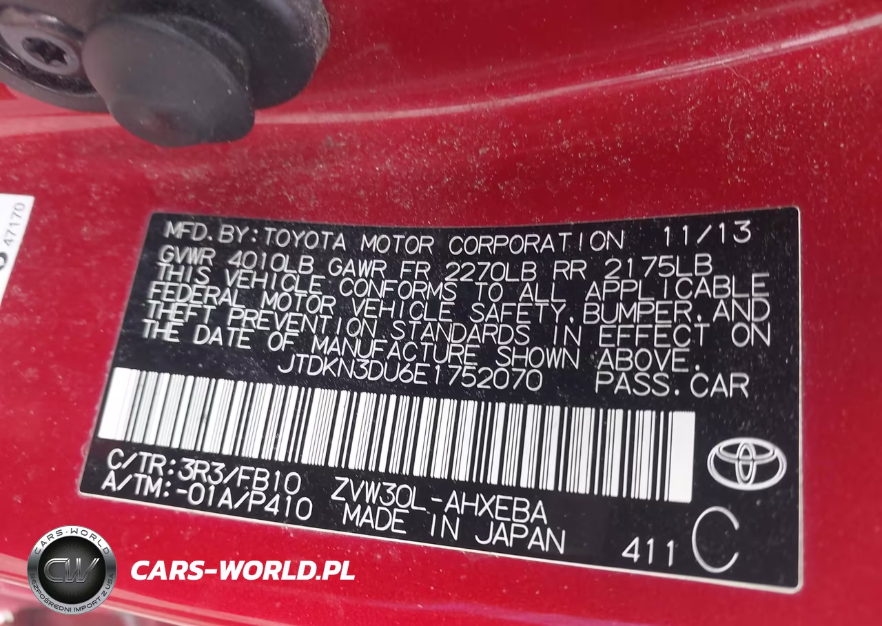 2014 Toyota Prius Three VIN:JTDKN3DU6E1752070 - 9