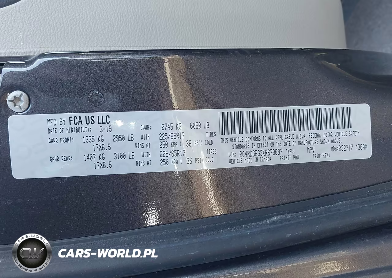 2019 Dodge Grand Caravan Se VIN:2C4RDGBG3KR673887 - 9