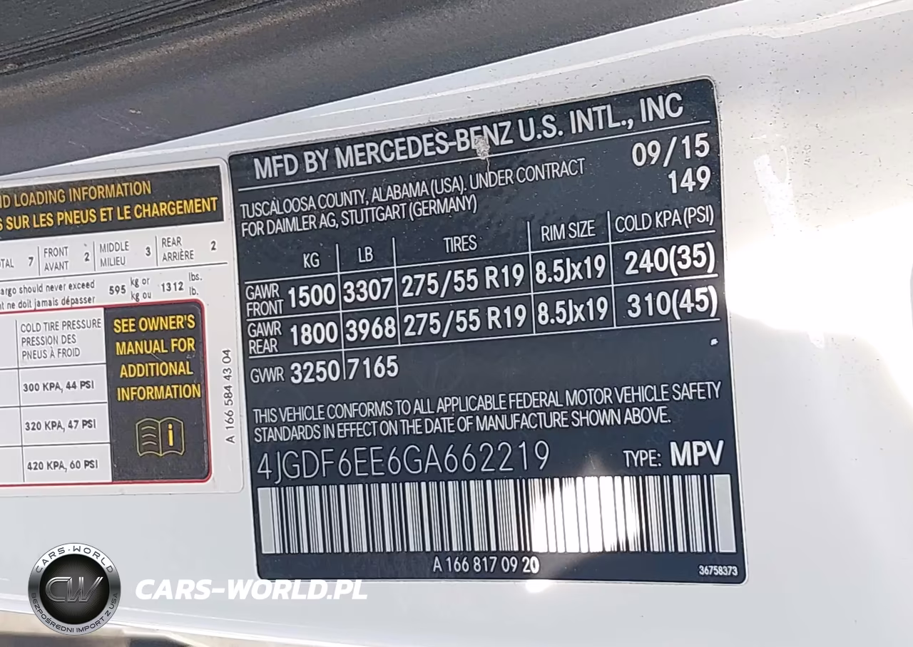 2016 Mercedes-Benz Gl 450 4Matic VIN:4JGDF6EE6GA662219 - 9