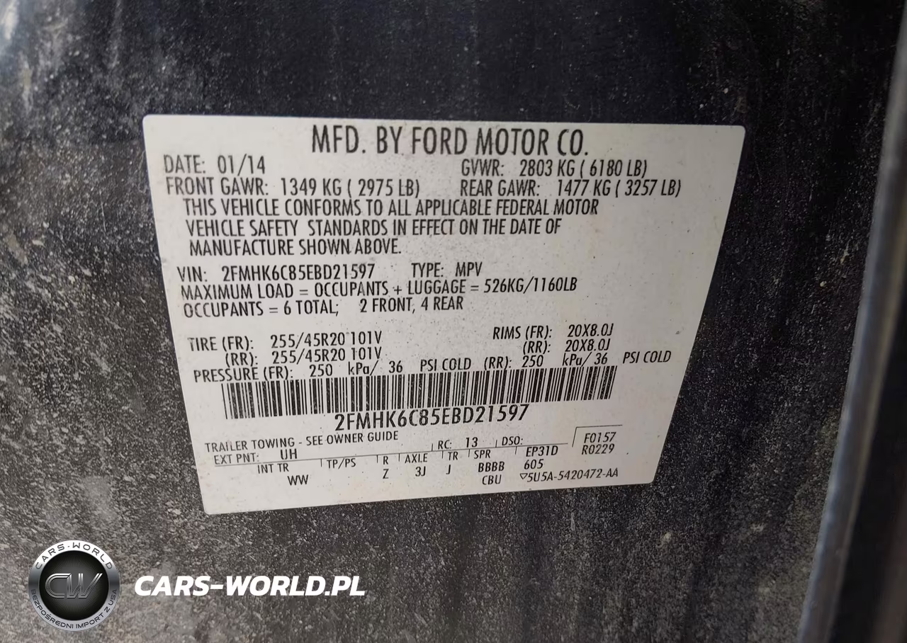 2014 Ford Flex Sel VIN:2FMHK6C85EBD21597 - 9