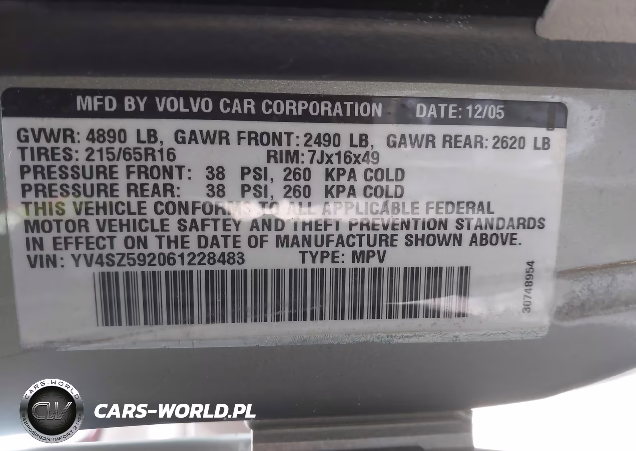 2006 Volvo Xc70 2.5T-Ocean Race Edition VIN:YV4SZ592061228483 - 9