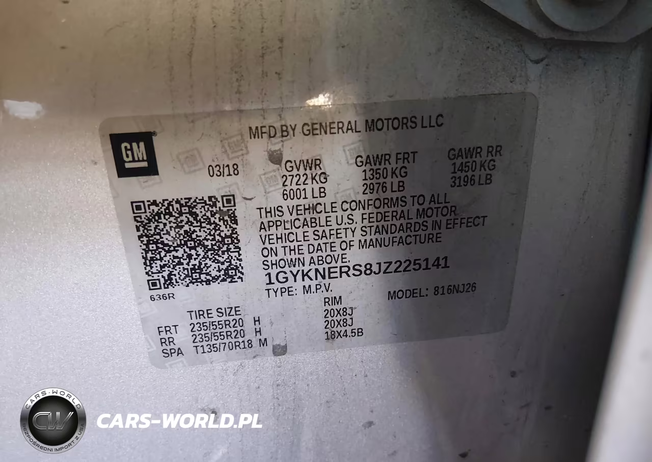 2018 Cadillac Xt5 Premium Luxury VIN:1GYKNERS8JZ225141 - 9