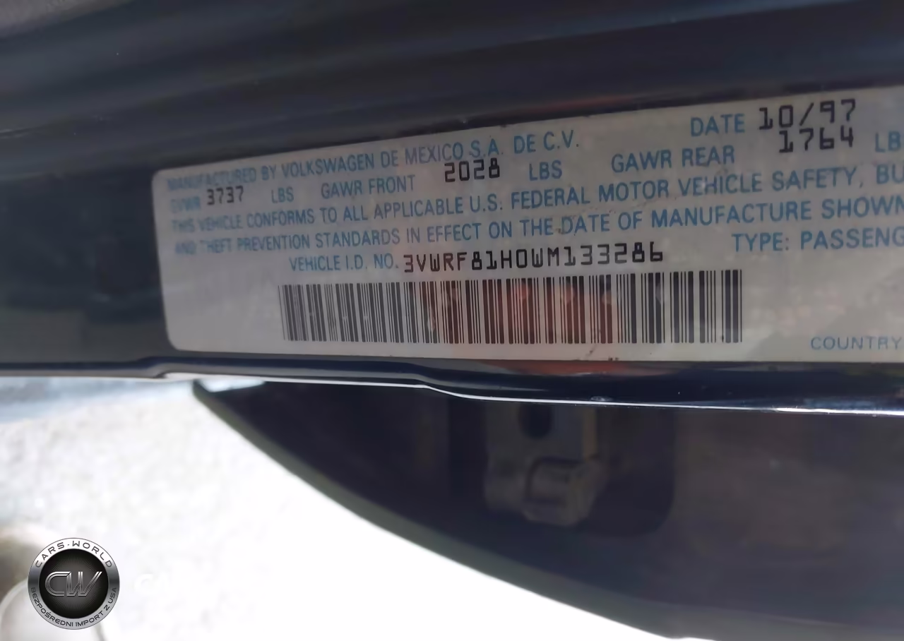 1998 Volkswagen Jetta Tdi VIN:3VWRF81H0WM133286 - 9