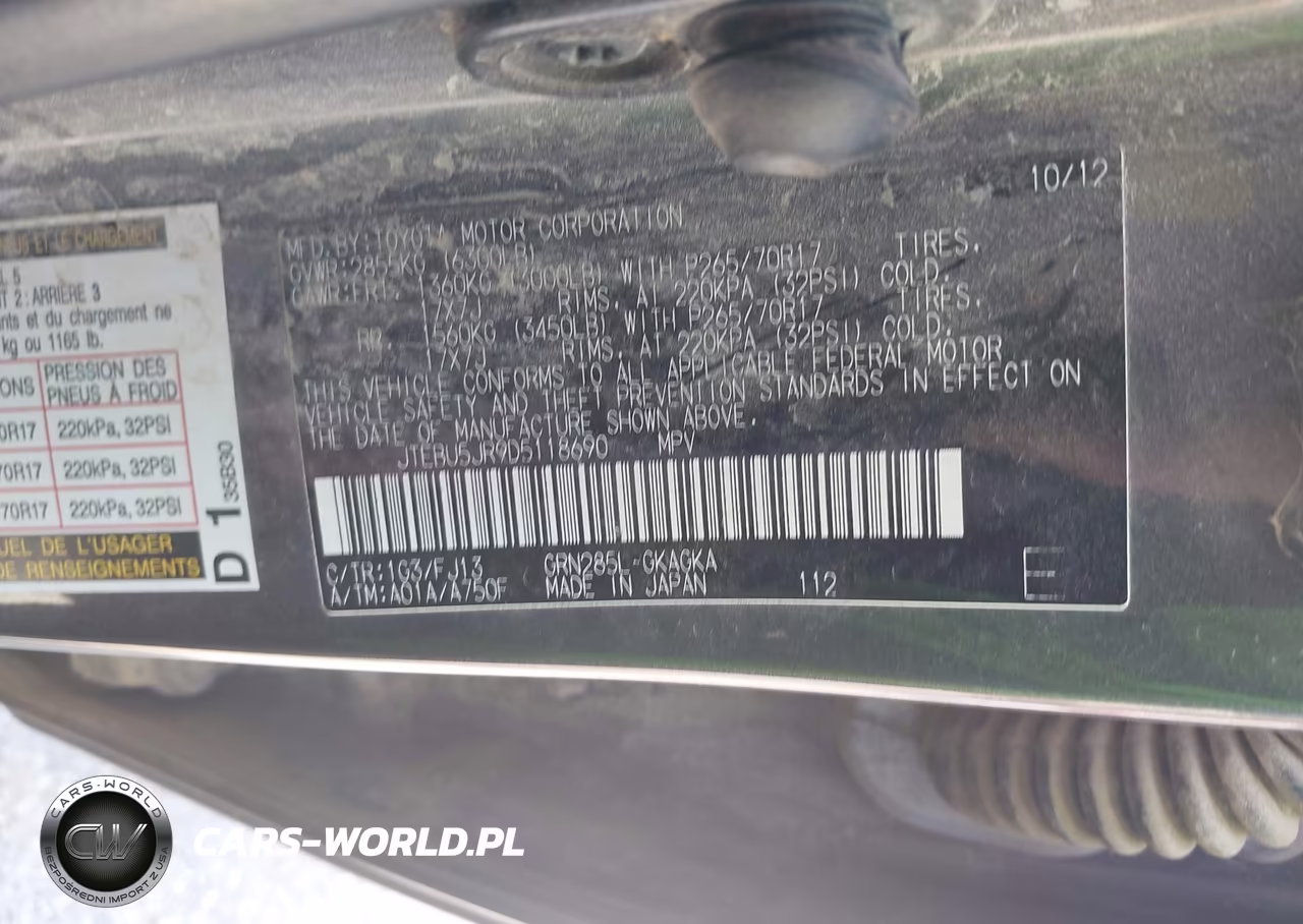 2013 Toyota 4Runner Sr5 VIN:JTEBU5JR9D5118690 - 9