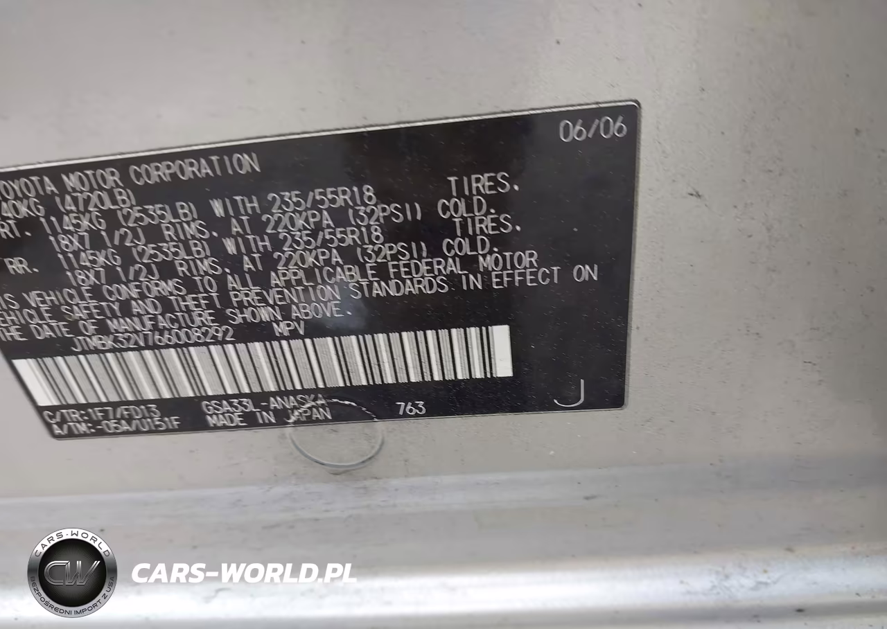 2006 Toyota Rav4 Sport V6 VIN:JTMBK32V766008292 - 9