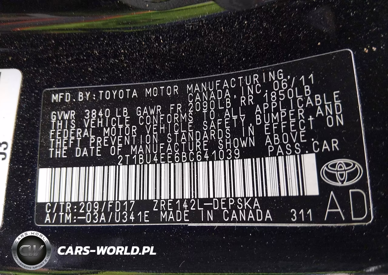 2011 Toyota Corolla S VIN:2T1BU4EE6BC641039 - 9