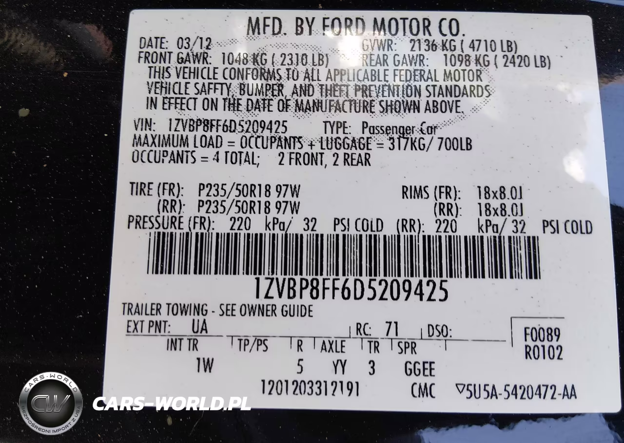 2013 Ford Mustang Gt VIN:1ZVBP8FF6D5209425 - 9