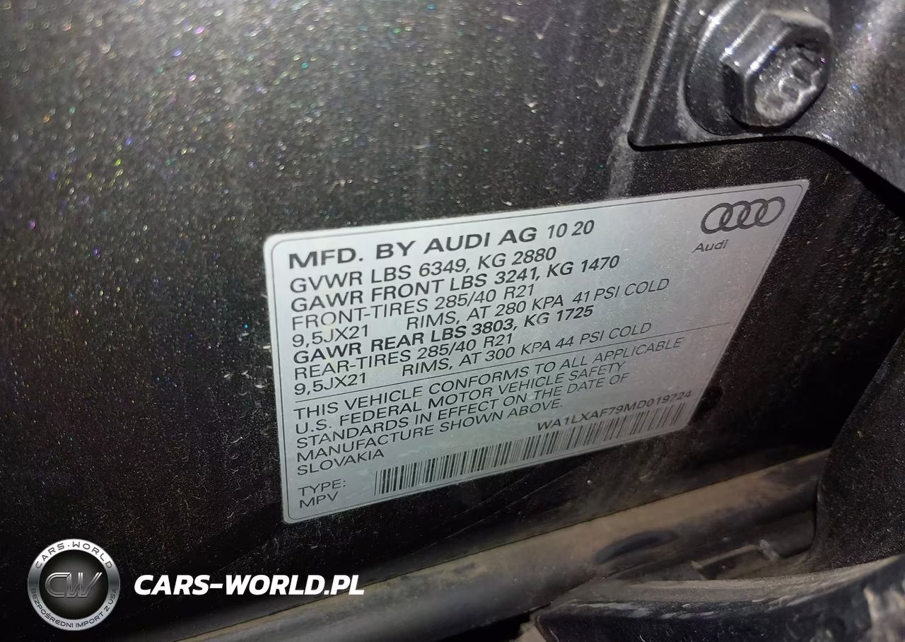 2021 Audi Q7 Premium Plus 55 Tfsi Quattro Tiptronic VIN:WA1LXAF79MD019724 - 9