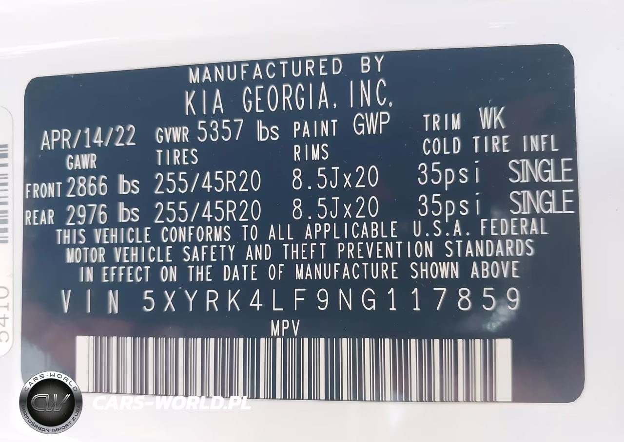 2022 Kia Sorento Sx VIN:5XYRK4LF9NG117859 - 9