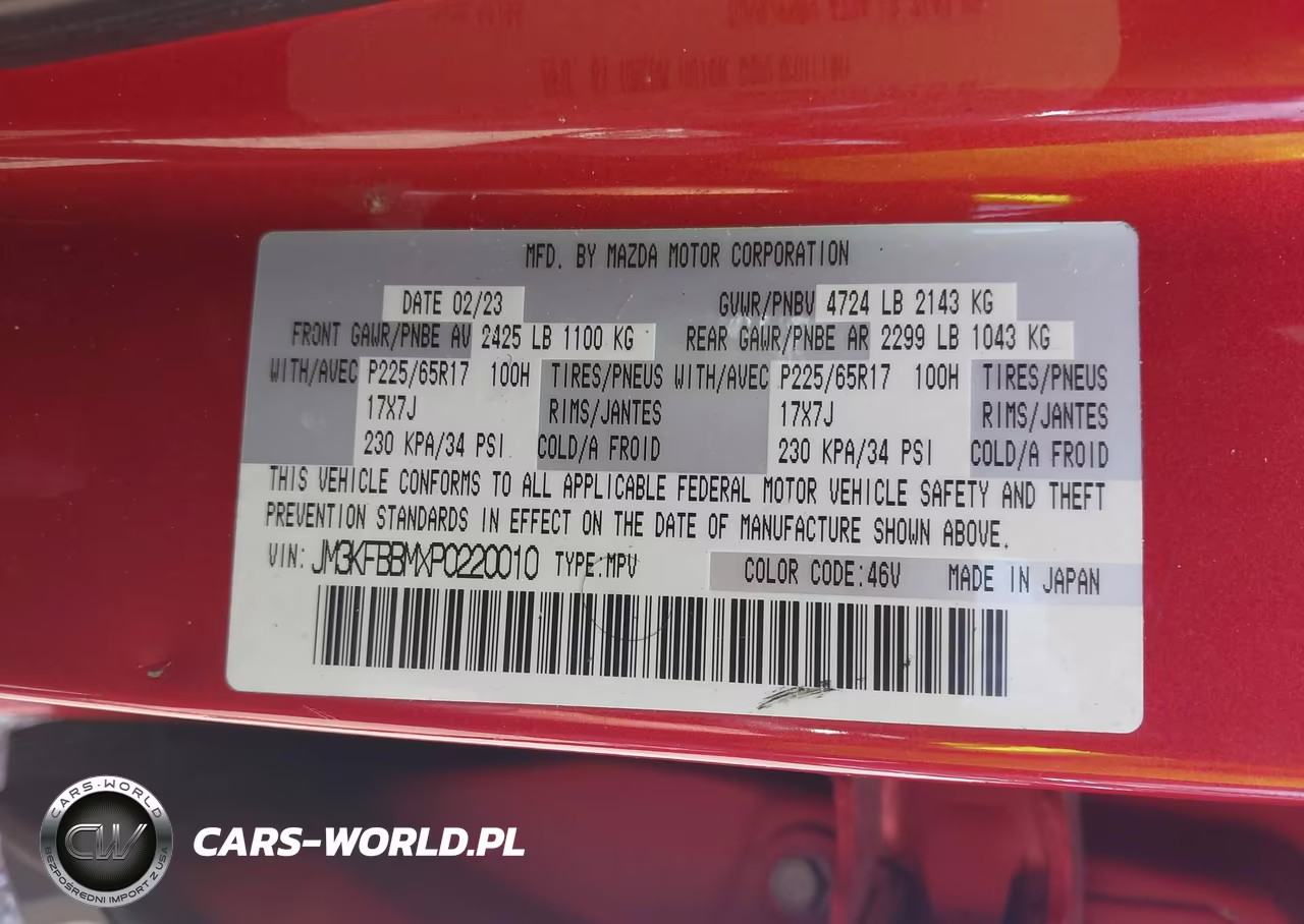 2023 Mazda Cx-5 2.5 S Select VIN:JM3KFBBMXP0220010 - 9