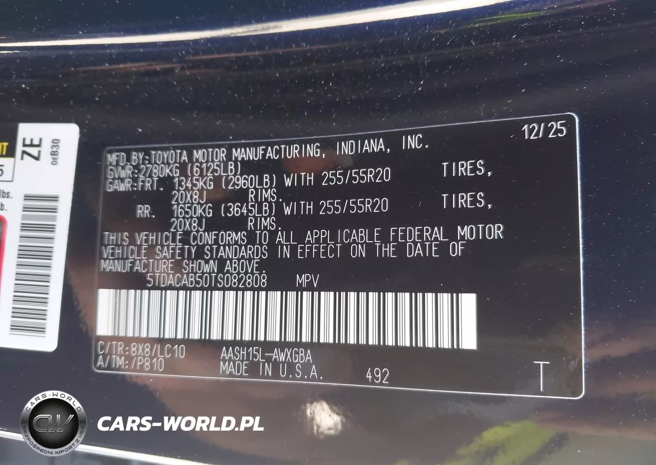 2026 Toyota Grand Highlander Hybrid Limited VIN:5TDACAB50TS082808 - 9