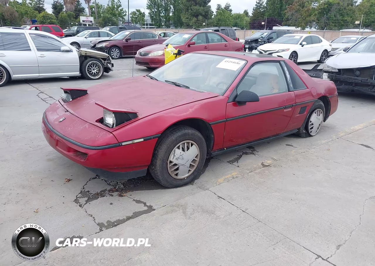 1987 Pontiac Fiero VIN:1G2PE11R1HP243620 - 2
