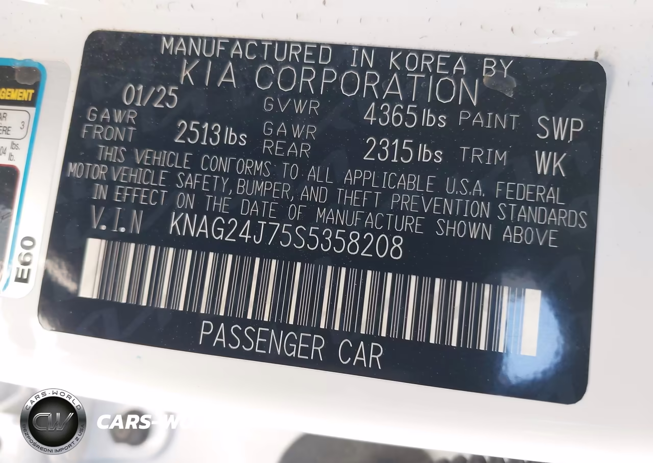 2025 Kia K5 Lxs VIN:KNAG24J75S5358208 - 9