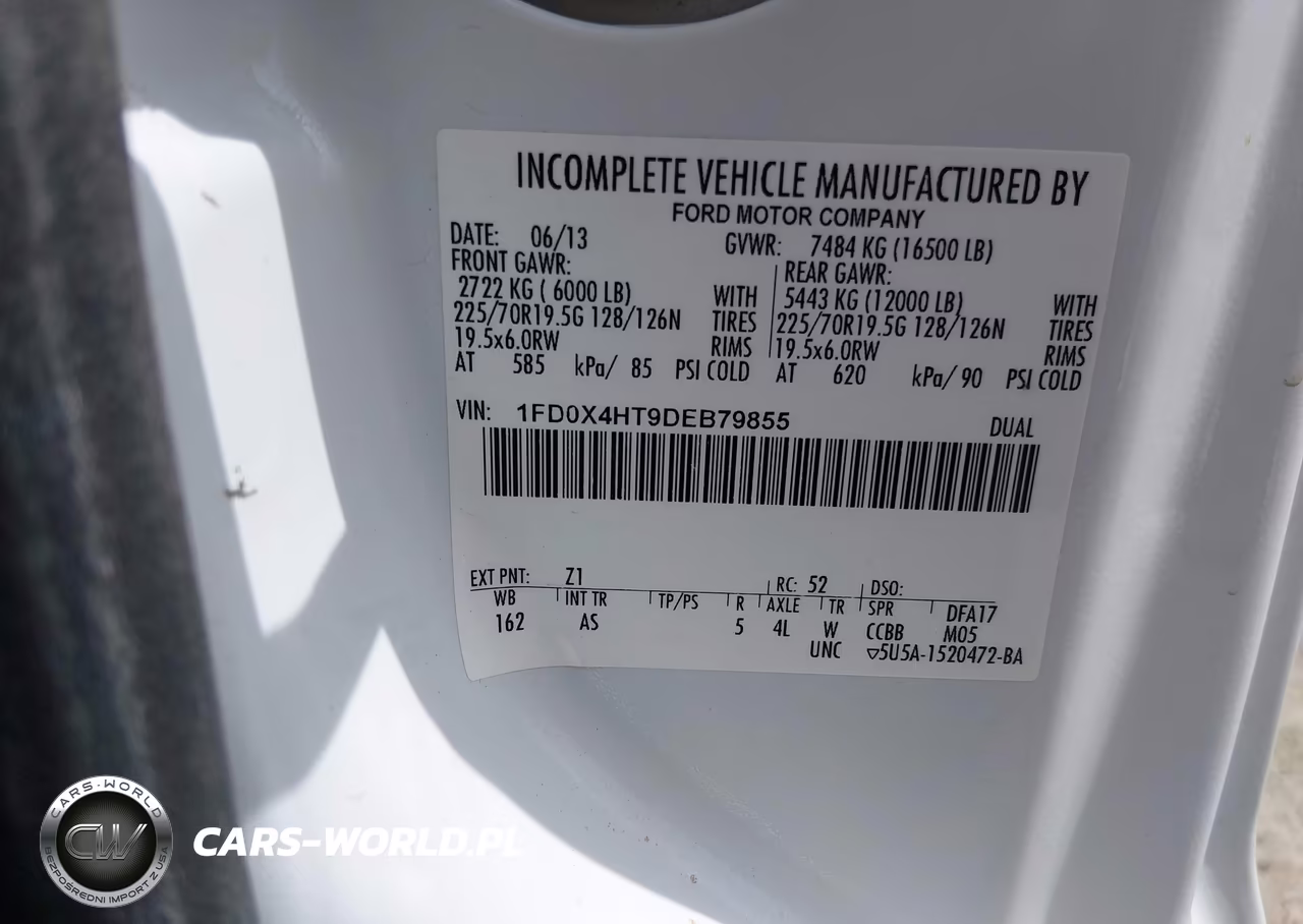 2013 Ford F-450 Chassis Xl VIN:1FD0X4HT9DEB79855 - 9