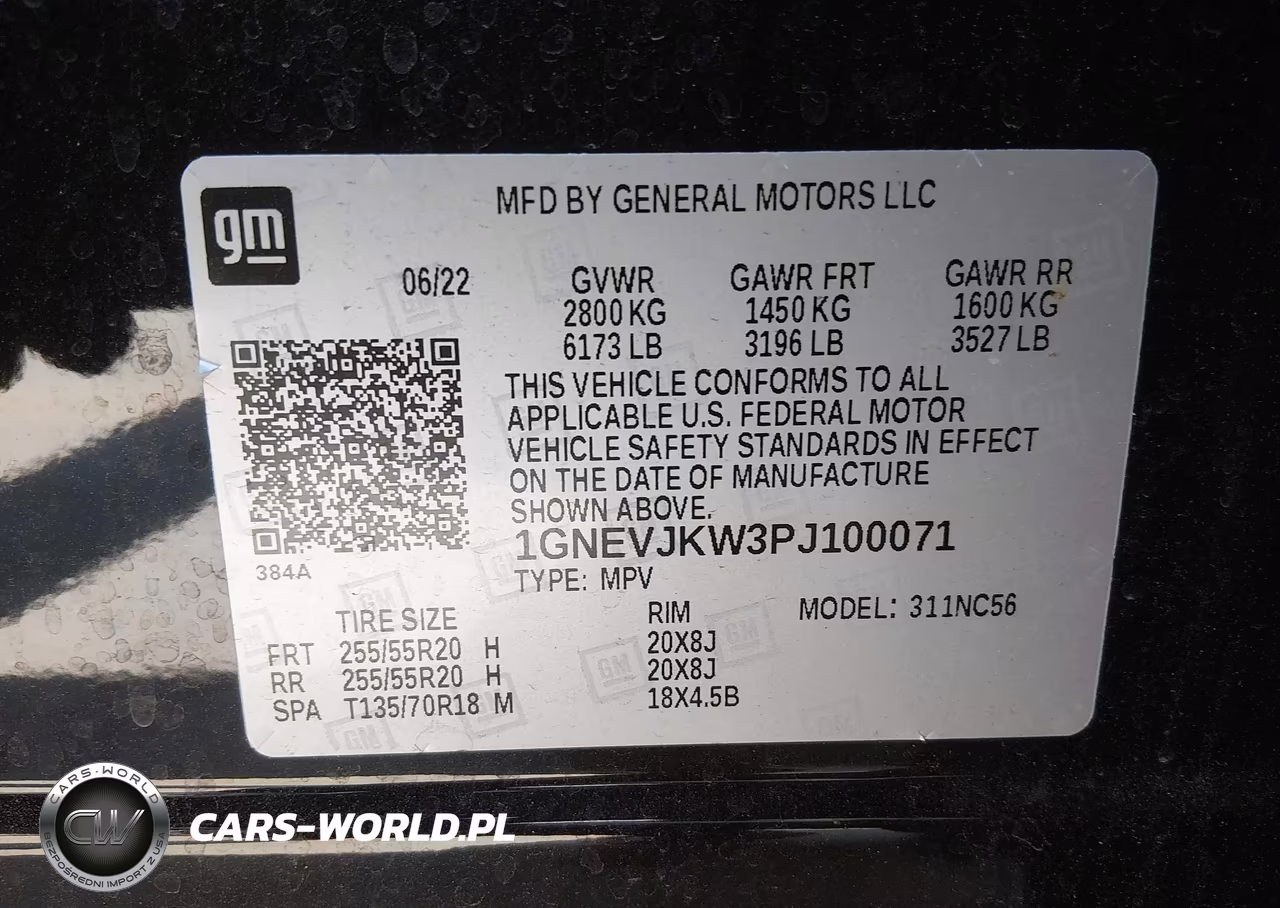 2023 Chevrolet Traverse Awd Rs VIN:1GNEVJKW3PJ100071 - 9