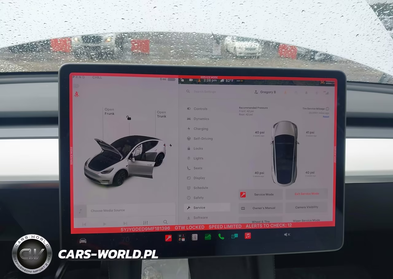 2021 Tesla Model Y Standard Range Rear-Wheel Drive VIN:5YJYGDED9MF181396 - 19