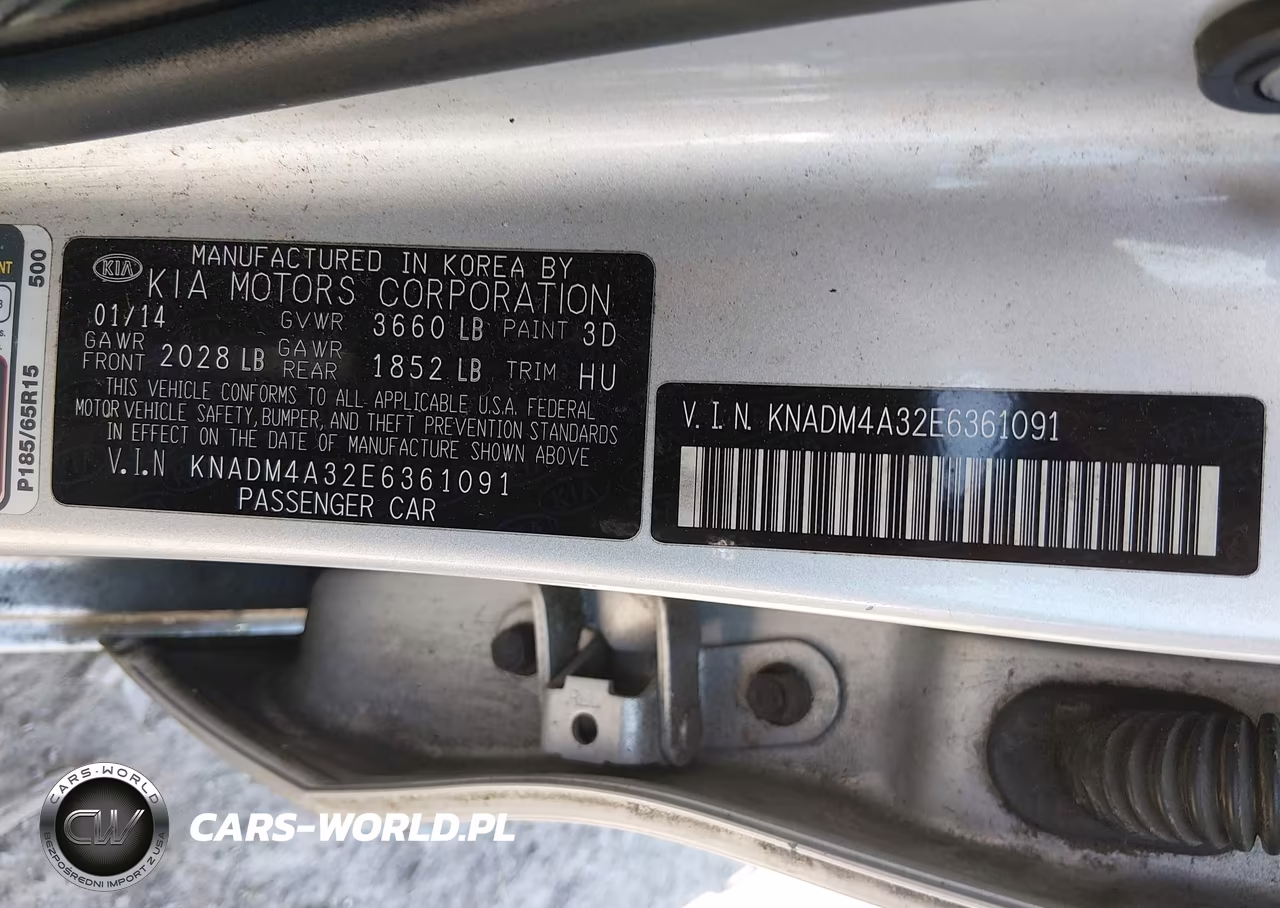 2014 Kia Rio Lx VIN:KNADM4A32E6361091 - 9