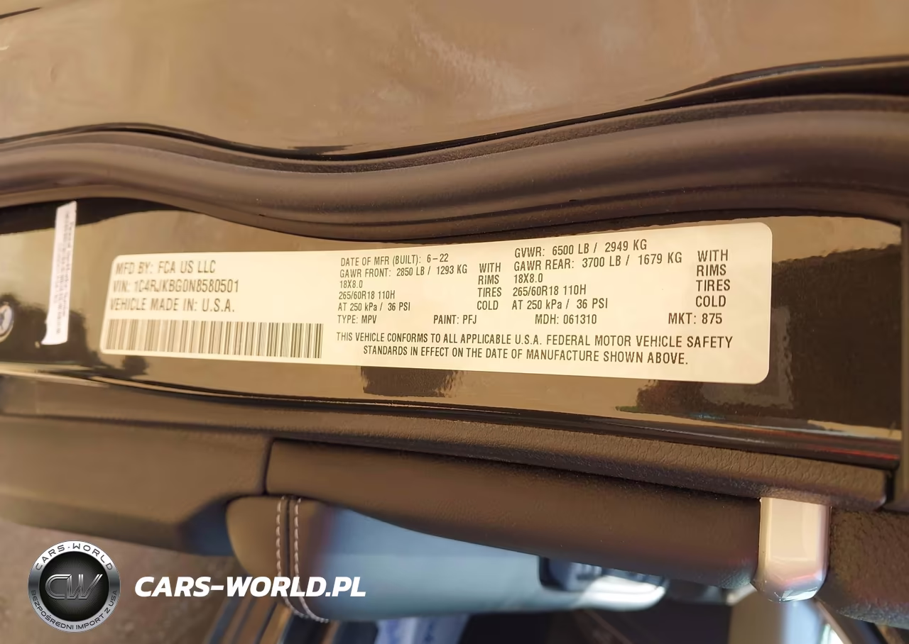 2022 Jeep Grand Cherokee L Limited 4X4 VIN:1C4RJKBG0N8580501 - 9
