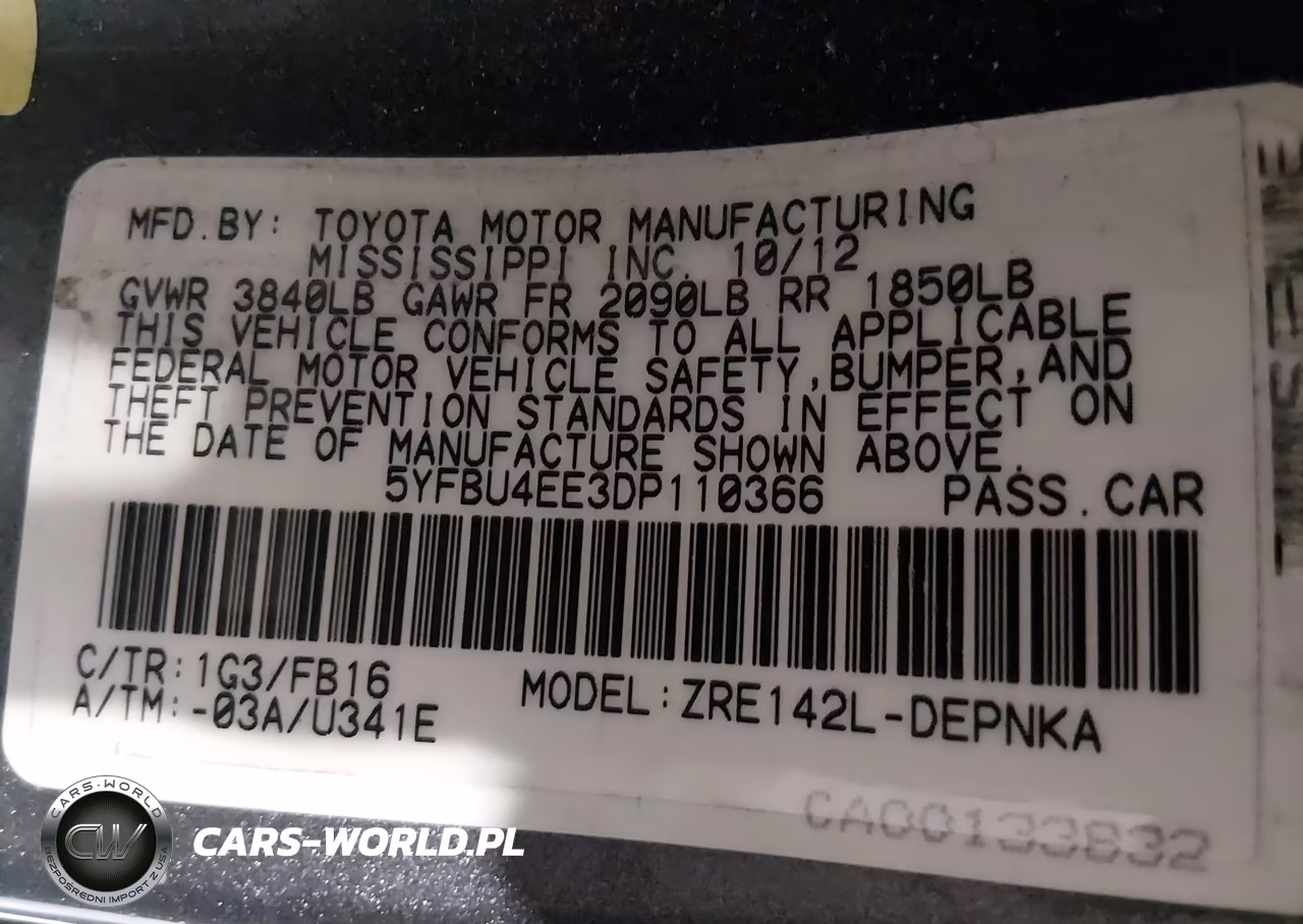 2013 Toyota Corolla Le VIN:5YFBU4EE3DP110366 - 9