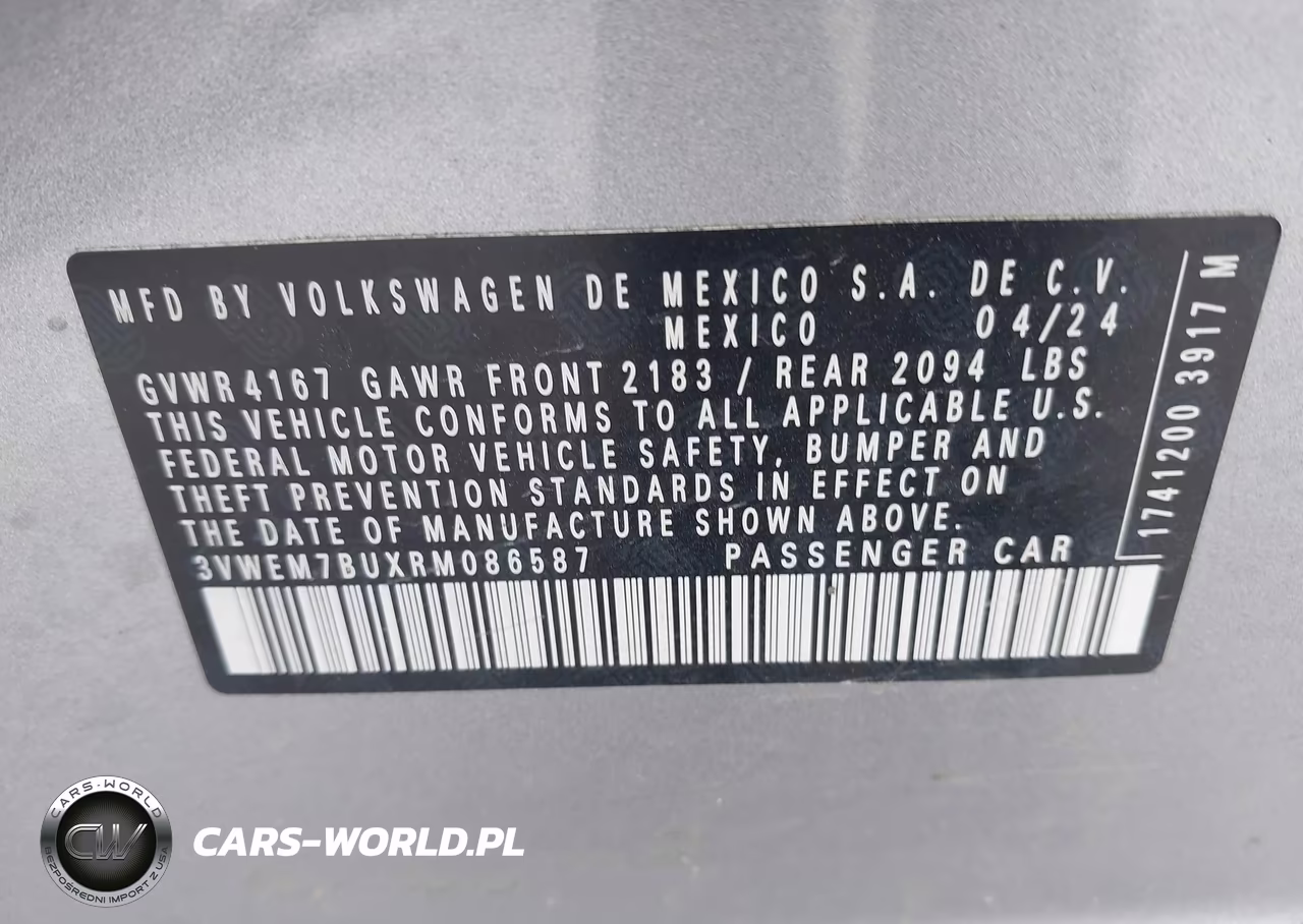 2024 Volkswagen Jetta 1.5T Se VIN:3VWEM7BUXRM086587 - 9