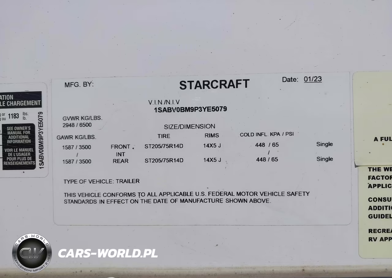 2023 Starcraft Super Lite 225 Ck VIN:1SABV0BM9P3YE5079 - 9