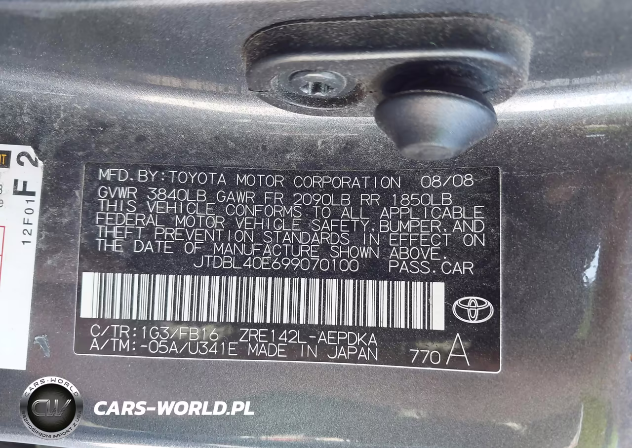 2009 Toyota Corolla Le VIN:JTDBL40E699070100 - 9