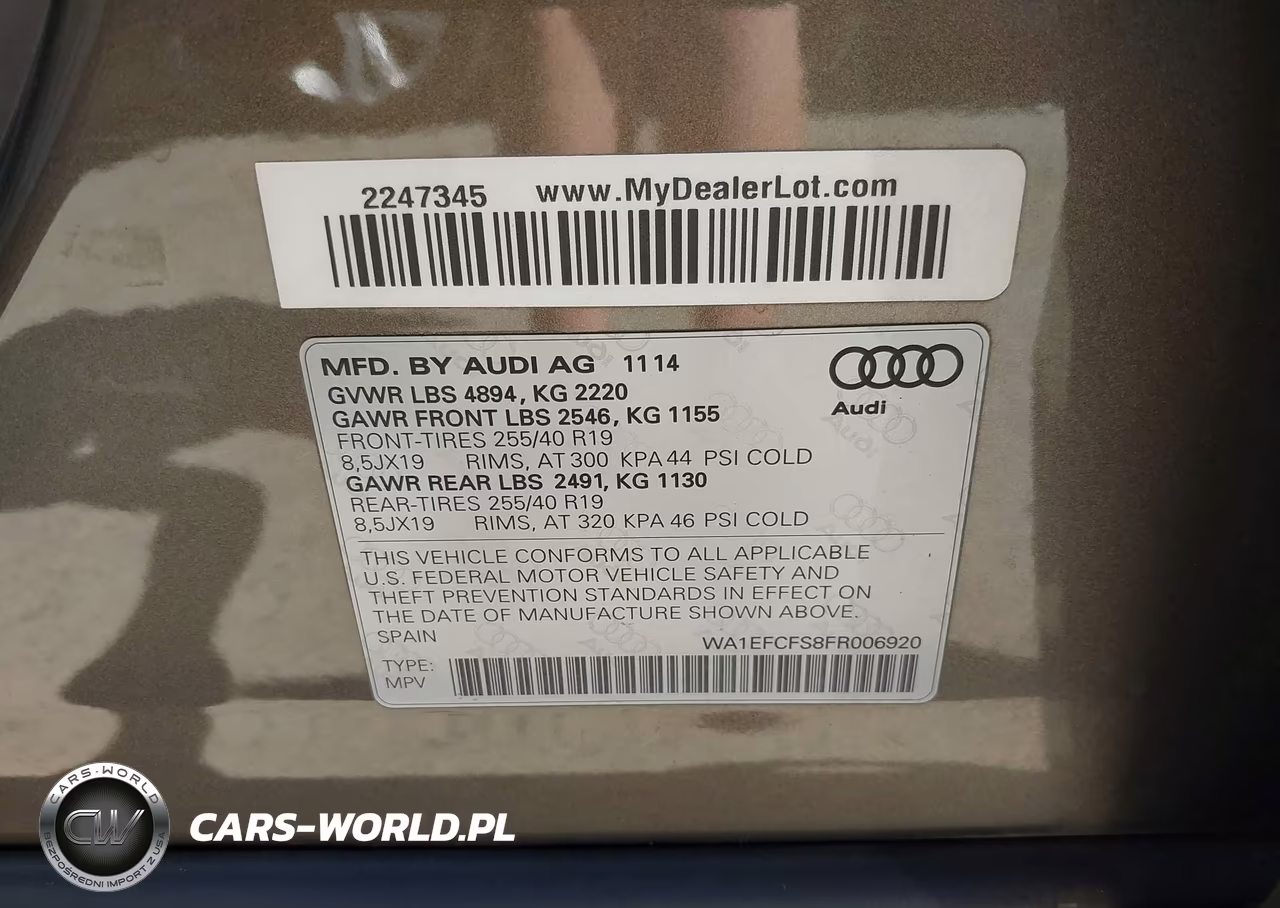 2015 Audi Q3 2.0T Premium Plus VIN:WA1EFCFS8FR006920 - 9