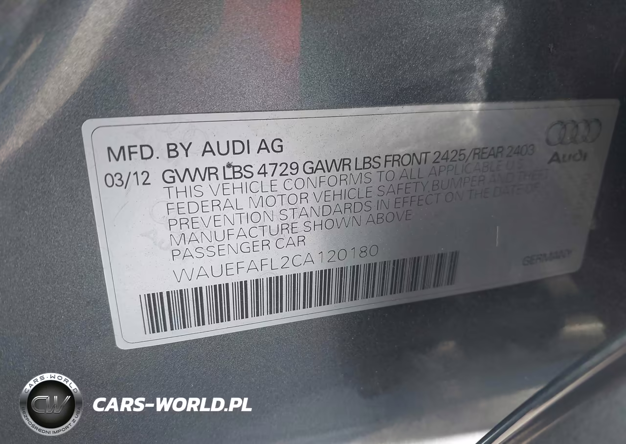 2012 Audi A4 2.0T Premium VIN:WAUEFAFL2CA120180 - 9