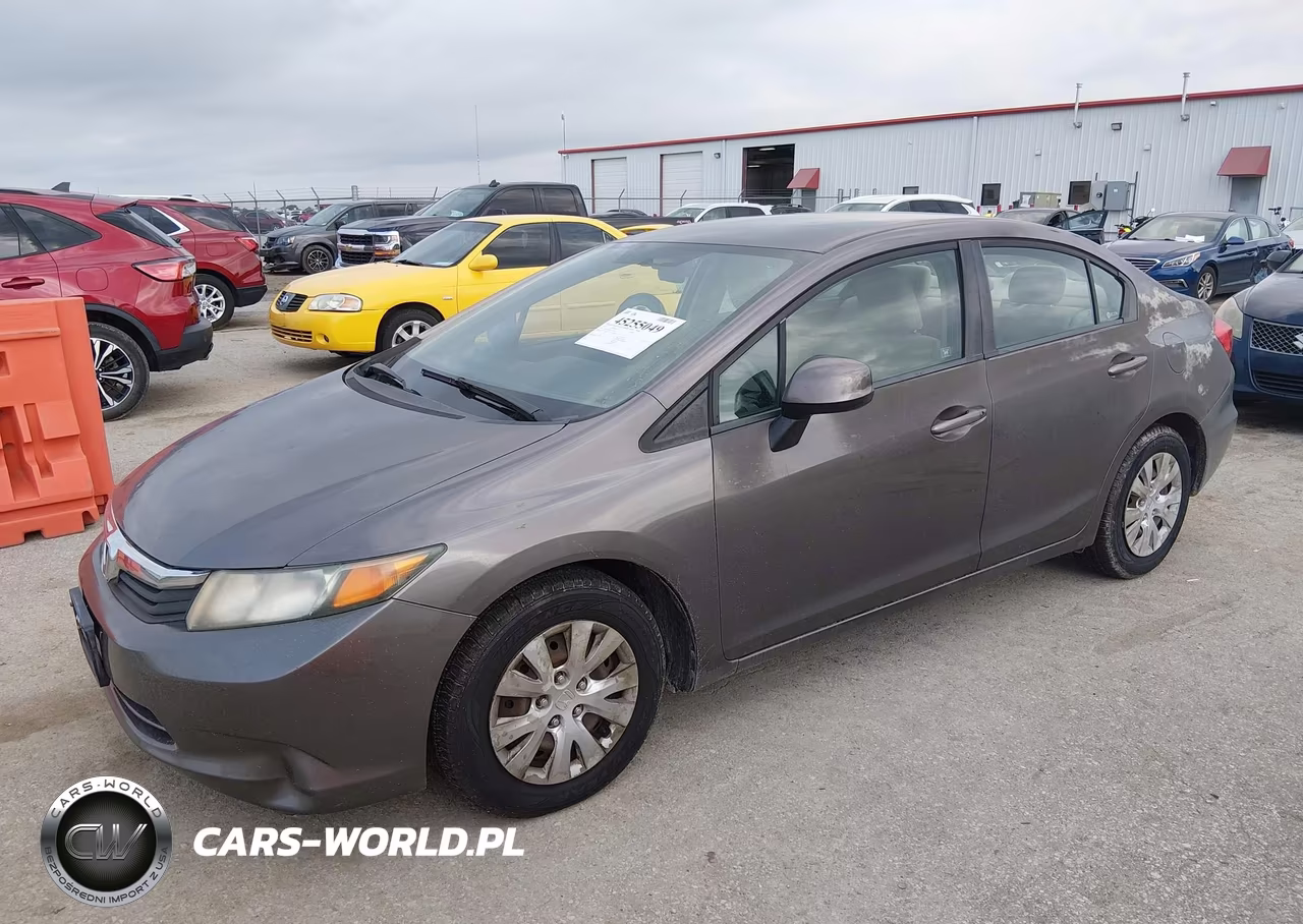 2012 Honda Civic Lx VIN:19XFB2F54CE337298 - 2