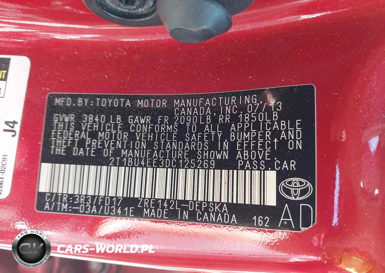 2013 Toyota Corolla S VIN:2T1BU4EE3DC125269 - 9