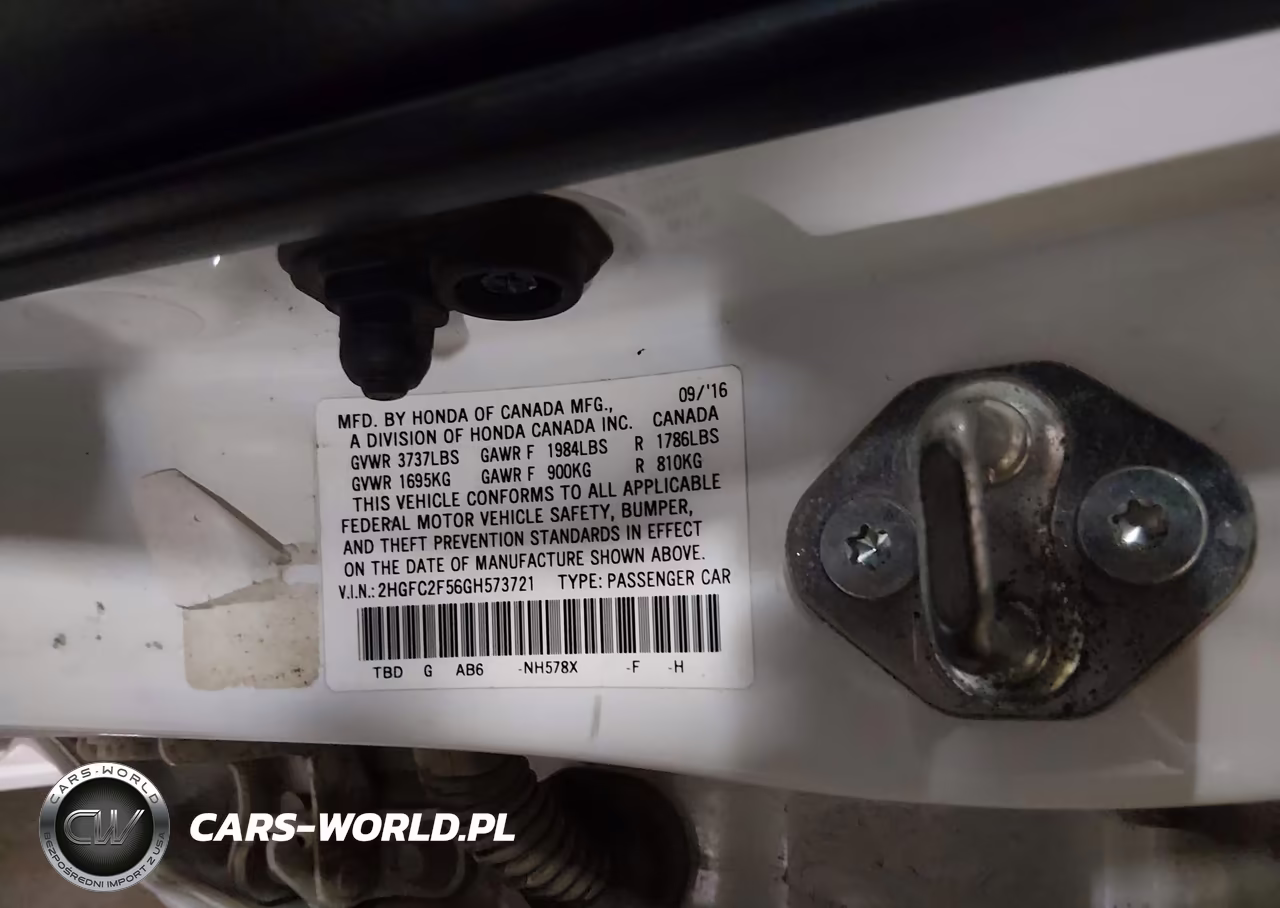 2016 Honda Civic Lx VIN:2HGFC2F56GH573721 - 9