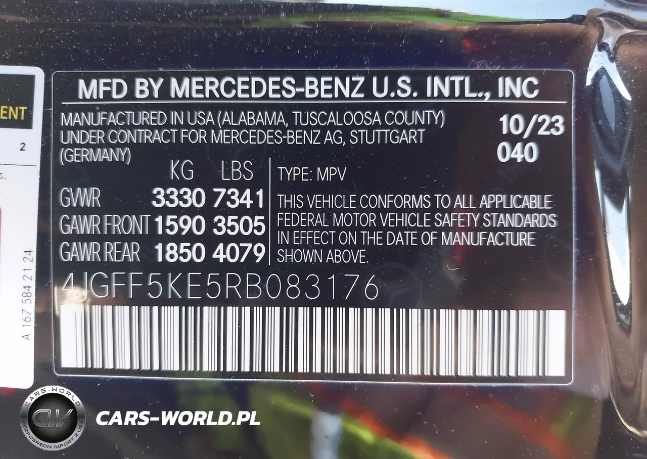 2024 Mercedes-Benz Gls 450 4Matic VIN:4JGFF5KE5RB083176 - 9