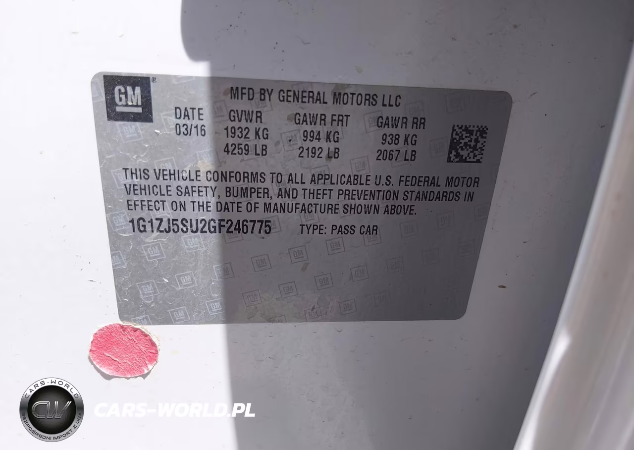 2016 Chevrolet Malibu Hybrid VIN:1G1ZJ5SU2GF246775 - 9