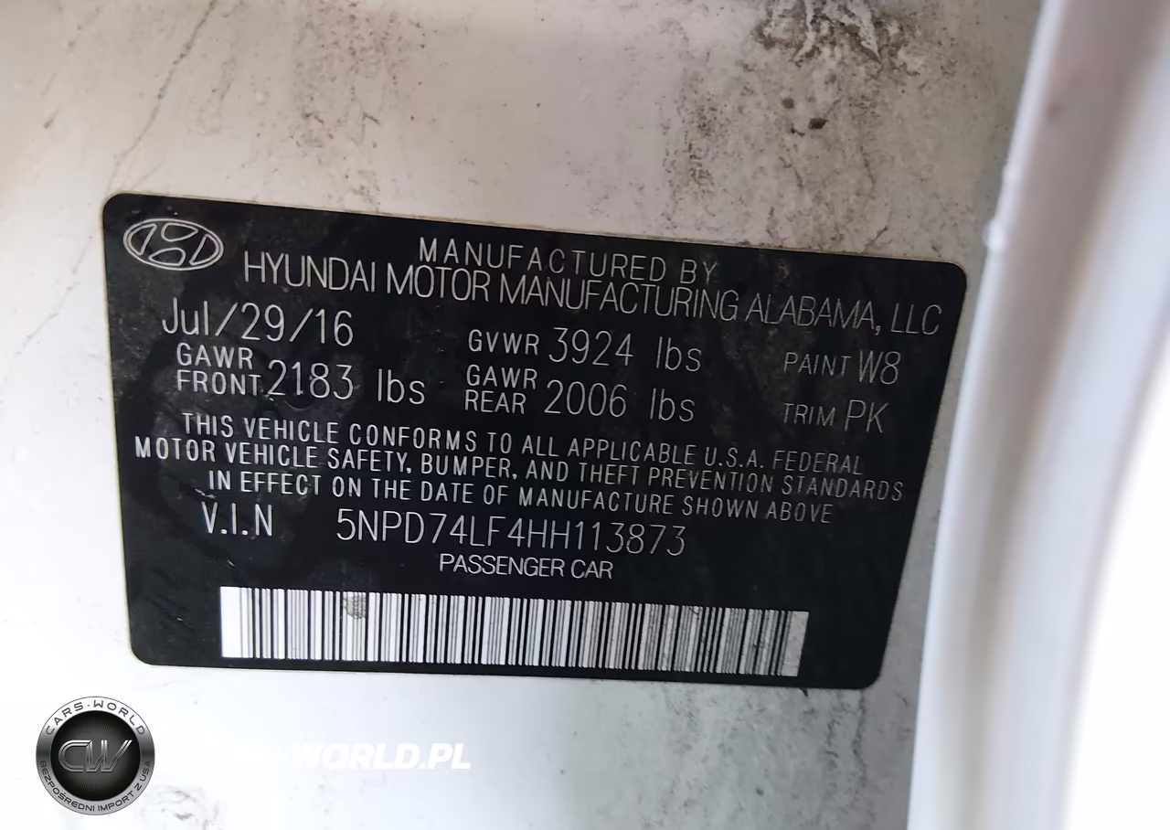 2017 Hyundai Elantra Se VIN:5NPD74LF4HH113873 - 9