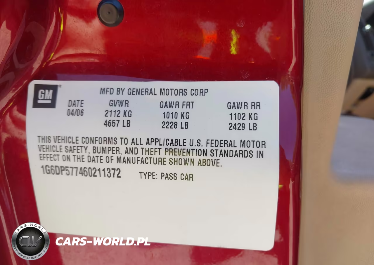 2006 Cadillac Cts Standard VIN:1G6DP577460211372 - 9
