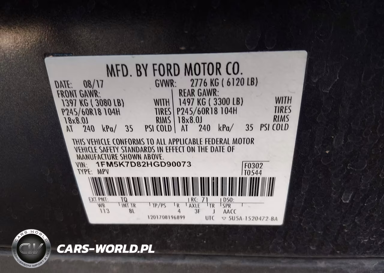 2017 Ford Explorer Xlt VIN:1FM5K7D82HGD90073 - 9