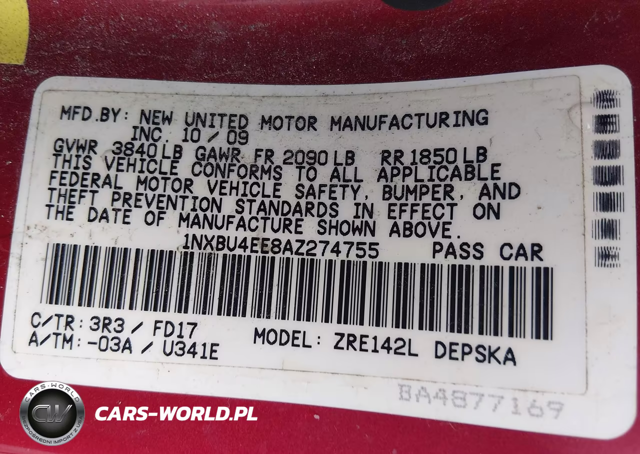 2010 Toyota Corolla S VIN:1NXBU4EE8AZ274755 - 9