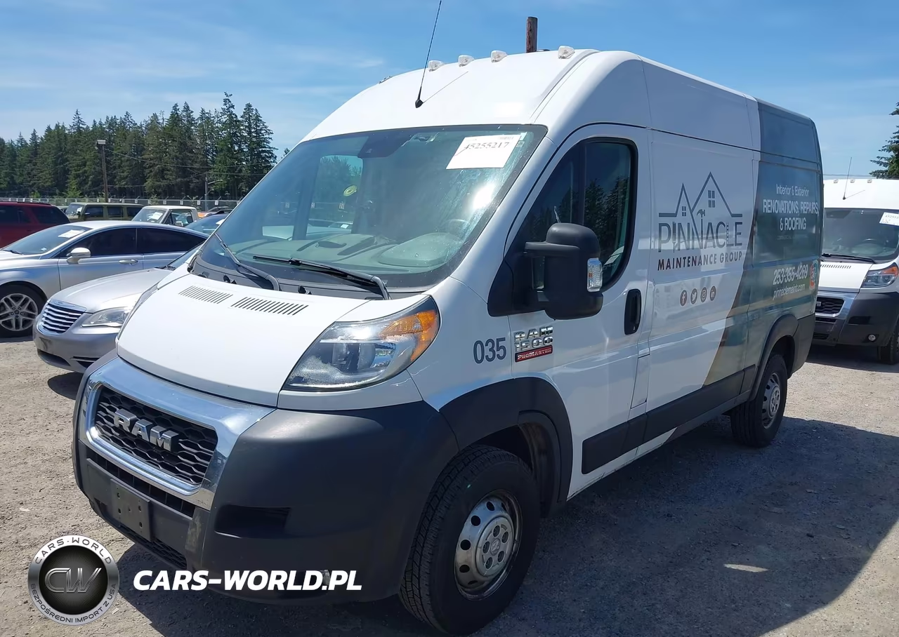 2021 Ram Promaster 1500 High Roof 136 Wb VIN:3C6LRVBG4ME553782 - 2