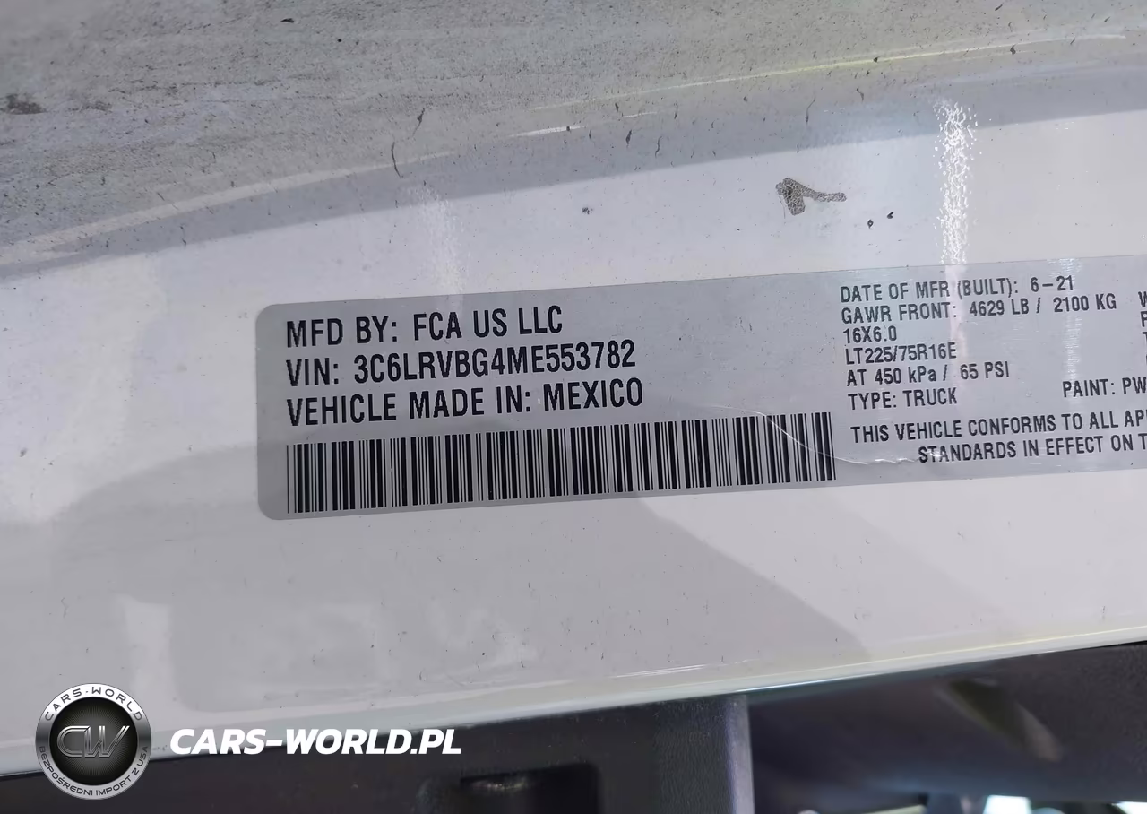 2021 Ram Promaster 1500 High Roof 136 Wb VIN:3C6LRVBG4ME553782 - 9